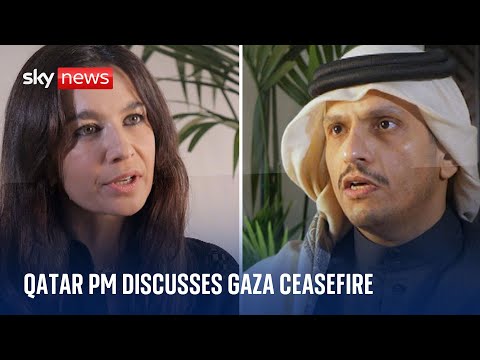Qatar’s PM discusses Gaza ceasefire, a Palestinian state and the future of the Middle East