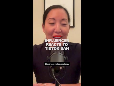 TikTok influencer reacts to app’s ban