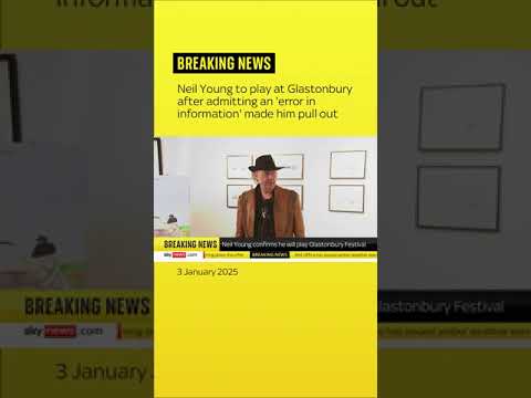 Neil Young confirmed as Glastonbury headliner