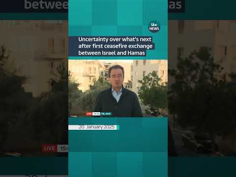 Uncertainty over what’s next after first ceasefire exchange between Israel and Hamas #itvnews
