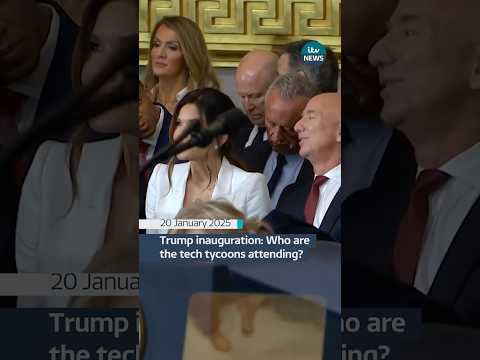 Several ‘tech bros’ were in the audience for the inauguration #itvnews #usa #donaldtrump #politics