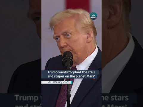 Trump wants to ‘plant the stars and stripes on the planet Mars’ #itvnews #shorts