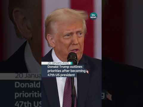 President Trump received loud applause for his speech outlining his plans for America #itvnews