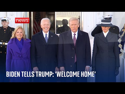 Biden tells Trump: ‘Welcome home’ as couples meet at the White House