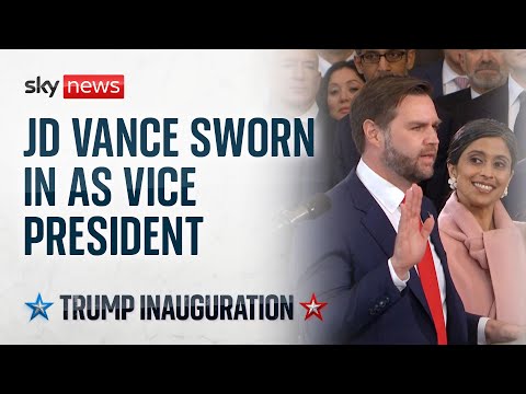 JD Vance sworn in as US vice president