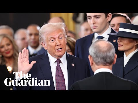 Donald Trump takes his oath of office as the 47th US president