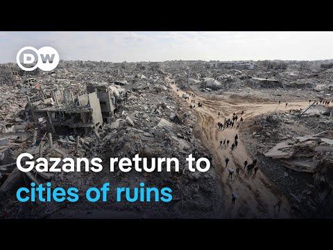 Aid flows into Gaza as people return to devastated homes | DW News