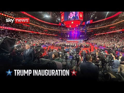 Thousands await Trump in arena