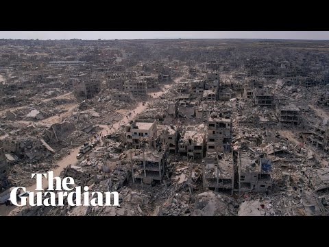Drone footage shows the scale of destruction in Gaza’s Rafah