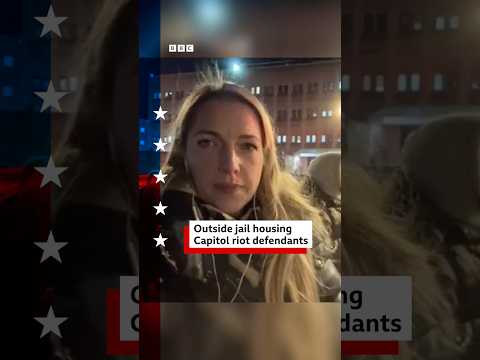 Outside jail housing Capitol riot defendants. #DonaldTrump #CapitolRiots #BBCNews