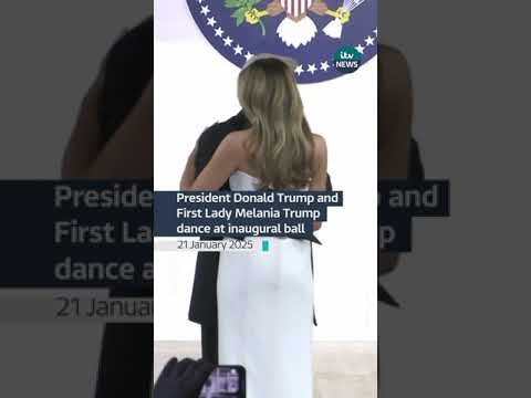 The Trumps shared a dance and greeted supporters at the Commander-in-Chief Inaugural Ball #itvnews
