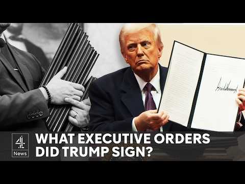Trump second term begins with litany of executive orders