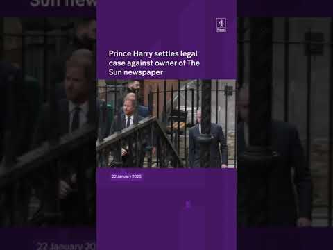 Prince Harry settles legal case against owner of the Sun Newspaper