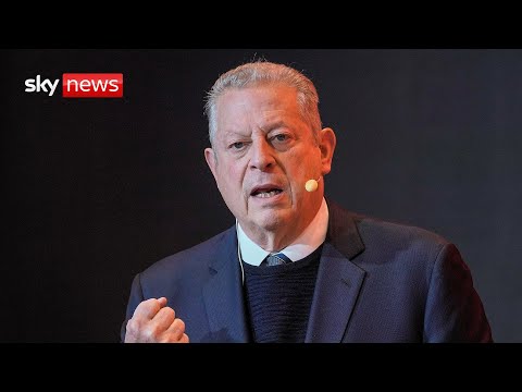 Former Vice President Al Gore speaks about global climate targets