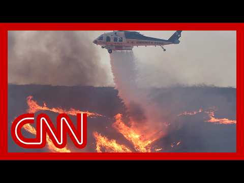 New fire in LA area explodes in size