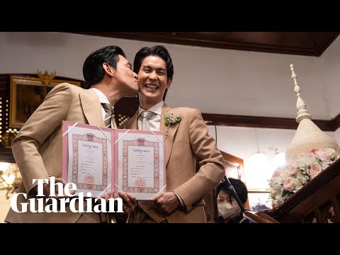 Joy in Thailand as same-sex couples can finally get married