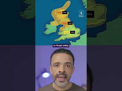 Storm Éowyn: red ‘danger to life’ warning for parts of the UK