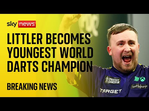 Luke Littler, 17, becomes youngest world darts champion after beating Michael van Gerwen