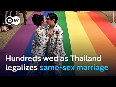 Same-sex marriage law takes effect in Thailand | DW News