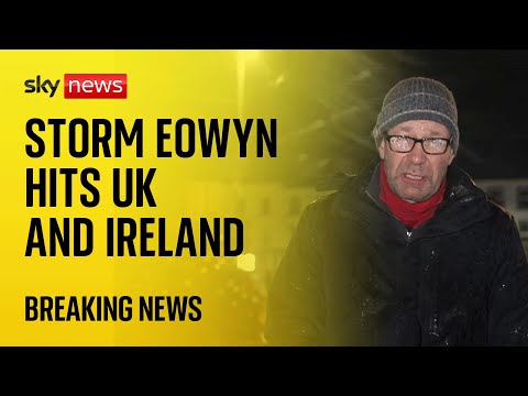 ‘Do not travel’ warning issued as record-breaking 114mph winds hit Ireland