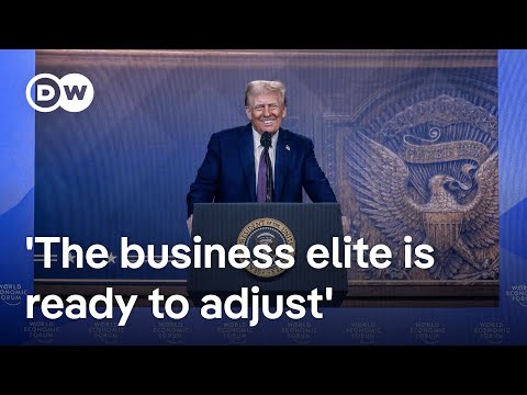 How do business leaders react to Trump’s messages at the World Economic Forum? | DW News