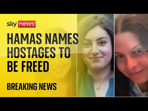 Hamas releases names of four Israeli hostages to be freed