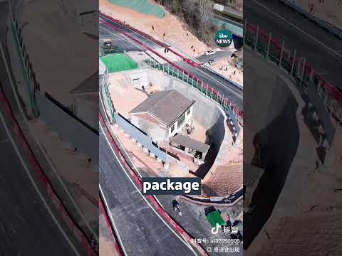 Man in China has motorway built round his home after refusing to move #itvnews