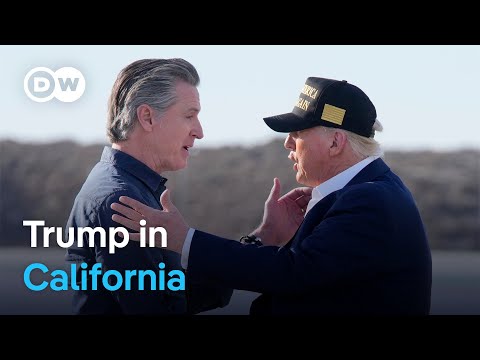 Trump visits California wildfires after hinting at aid withdrawal | DW News