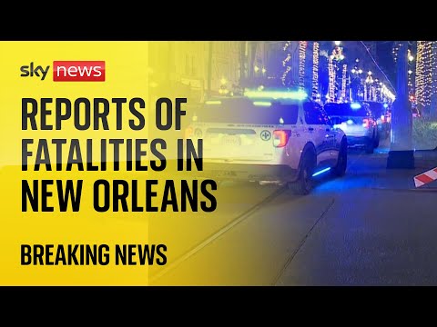 Mass casualty incident as vehicle struck people in New Orleans, US media reports