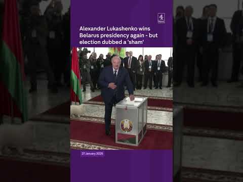 Alexander Lukashenko wins Belarus presidency again – but election dubbed a ‘sham’