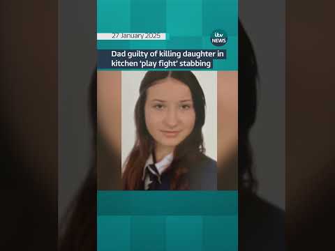 Dad found guilty of killing daughter in kitchen ‘play fight’ stabbing.