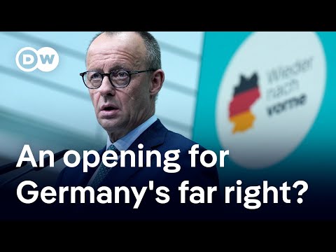 German conservative candidate Merz to demolish far-right ‘firewall’? | DW News