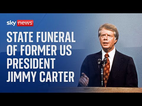 Former US president Jimmy Carter’s state funeral begins