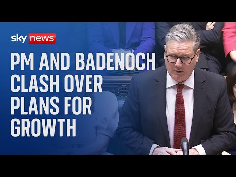 PM Keir Starmer and Kemi Badenoch clash over Labour’s growth plans | PMQs