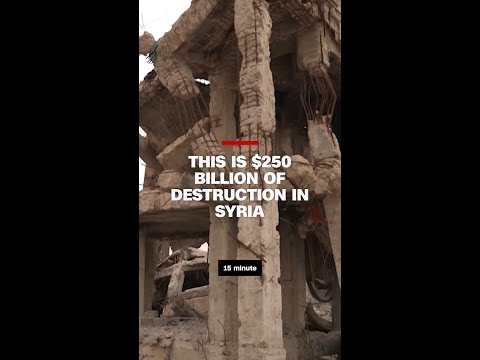 Clarissa Ward surveys $250 billion of destruction in Syria
