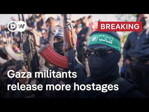 Israel due to free 110 imprisoned Palestinians after Gaza militants release 8 hostages | DW News