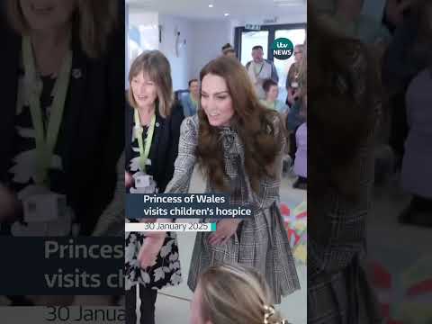 Kate marked becoming a patron of Tŷ Hafan children’s hospice by visiting the centre #itvnews