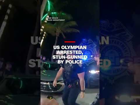 US Olympian arrested, stun-gunned by police #cnn #news
