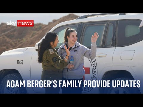 Watch live as Agam Berger’s family share updates on her condition
