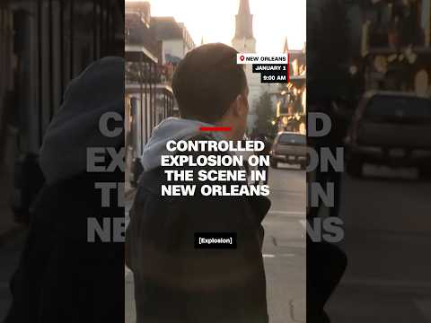 Controlled explosion on the scene in New Orleans