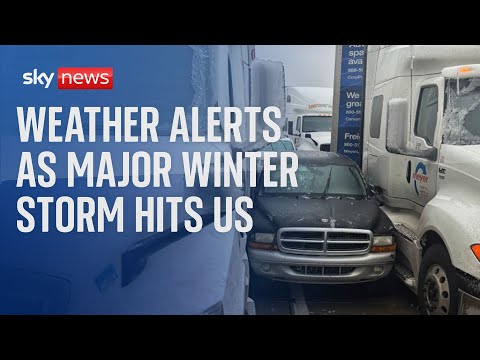 Almost 60 million people under weather warnings as major winter storm batters US