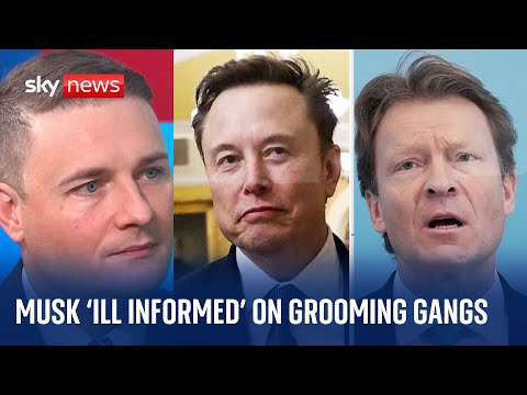 Labour criticises Elon Musk over ‘ridiculous’ grooming gangs intervention