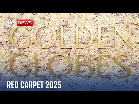 The Golden Globes 2025 red carpet