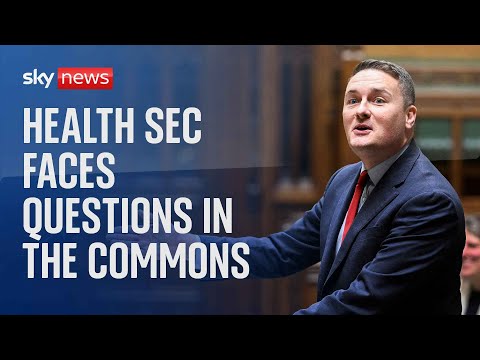 UK Health Secretary questioned on NHS in Commons