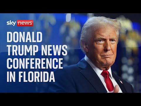 Live: Donald Trump news conference in Florida