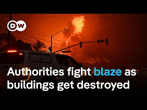 Tens of thousands ordered to evacuate homes from LA wildfire | DW News