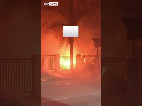 Los Angeles wildfire rips through celebrity residences