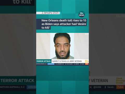 New Orleans death toll rises to 15 as Biden says attacker had ‘desire to kill’ #itvnews #neworleans