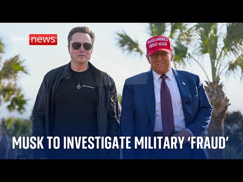 Donald Trump tasks Elon Musk with investigating US military ‘fraud’
