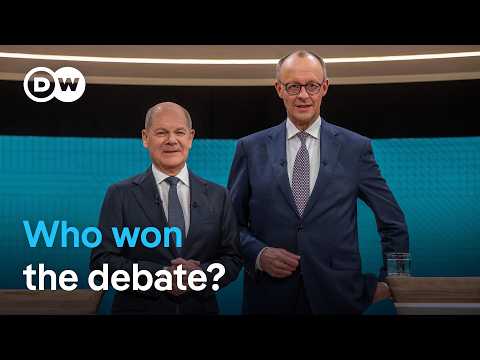 Germany’s Chancellor Scholz faces his conservative rival Merz in TV election debate | DW News